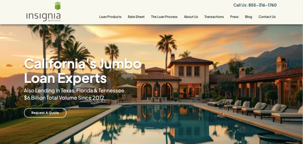 7 Top Non QM Mortgage Lenders: Our Top Picks in 2025 7 Insignia Mortgage_homepage