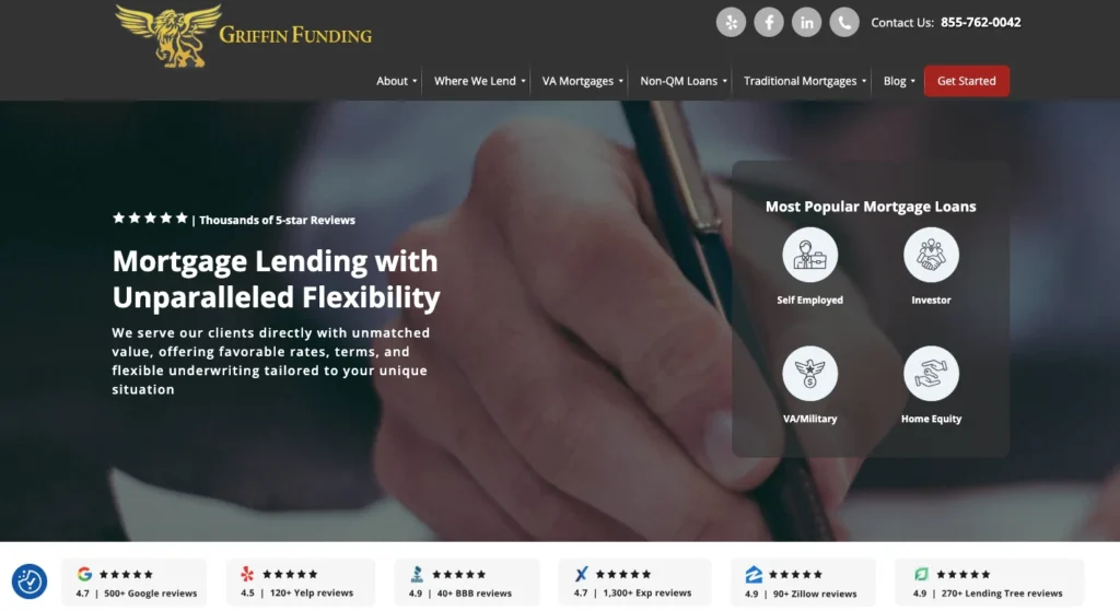 Griffin Funding_homepage