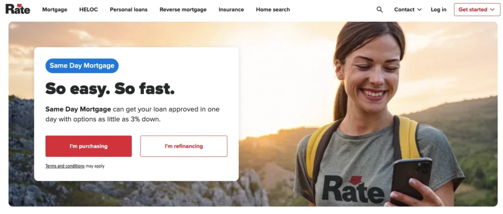 Guaranteed Rate homepage