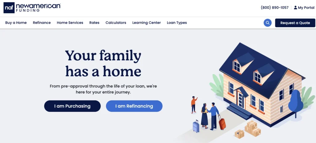 New American Funding_homepage
