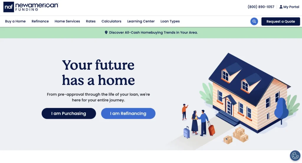 New American Funding_homepage