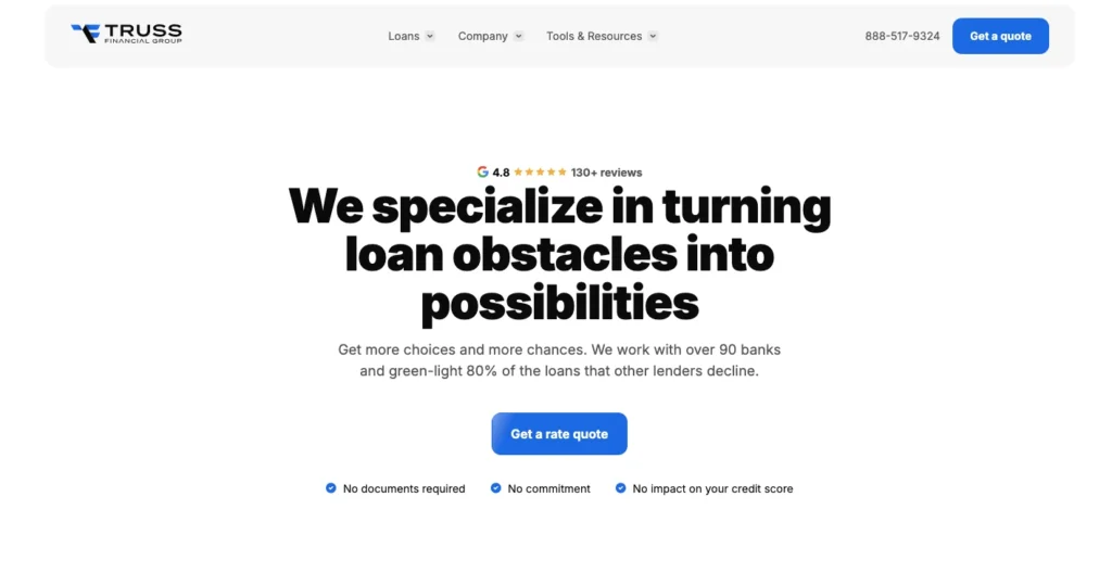 Truss Financial Group_homepage