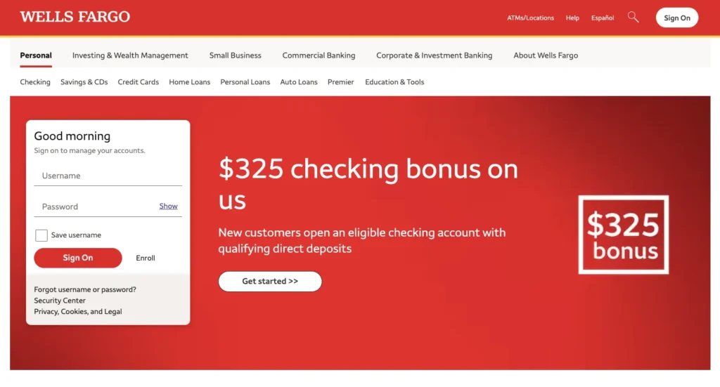 Wells Fargo_homepage