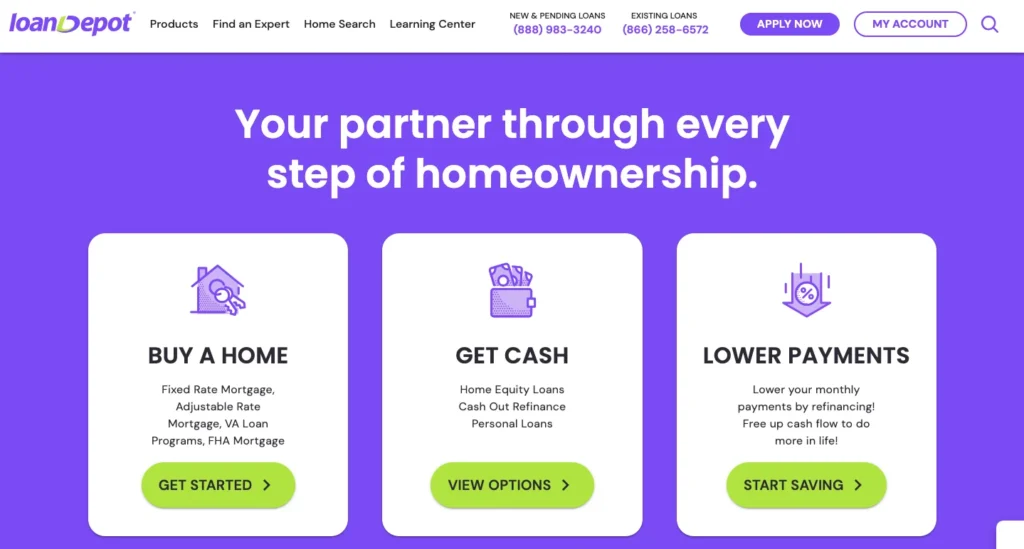 loanDepot_homepage