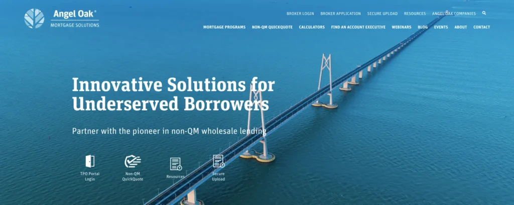 Angel Oak Mortgage Solutions_homepage