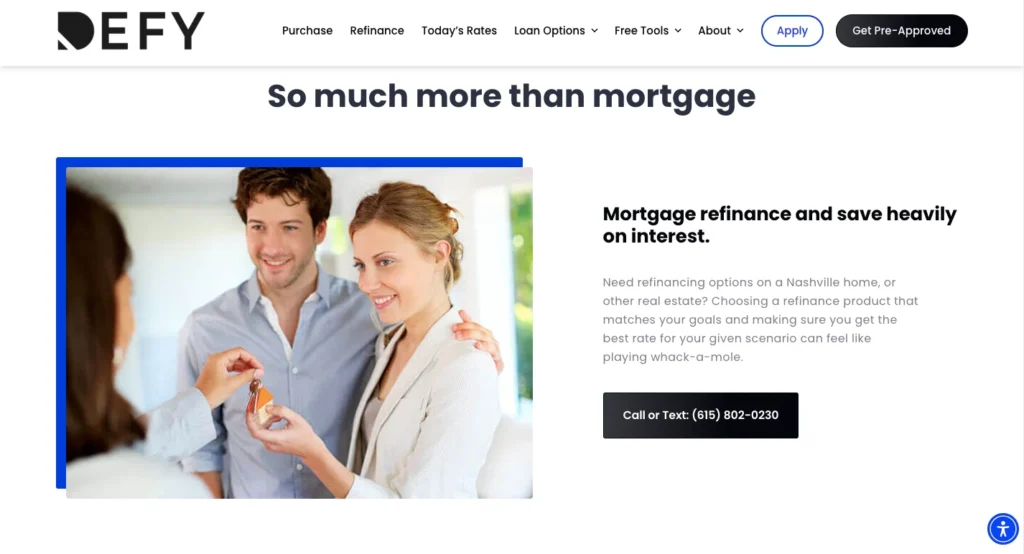 Defy Mortgage_homepage
