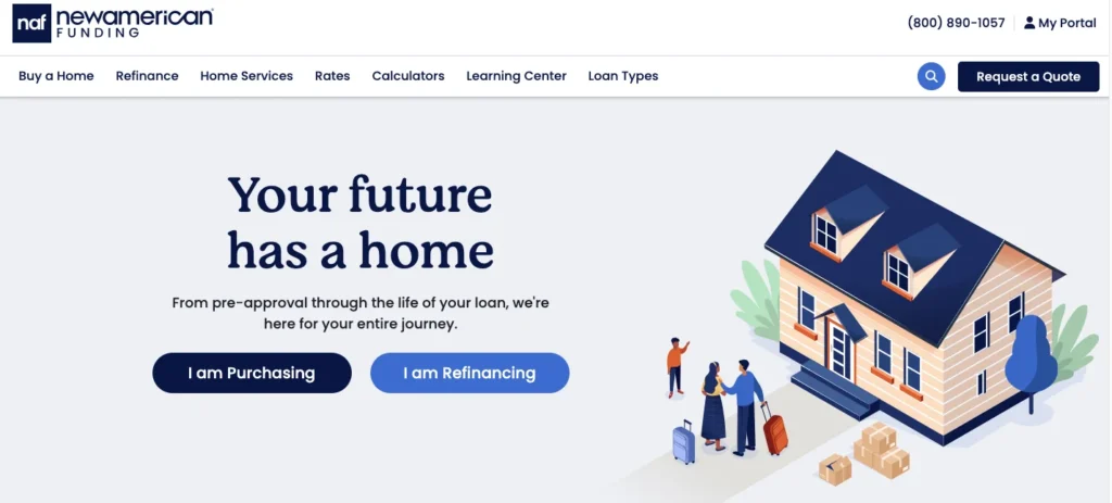New American Funding_homepage