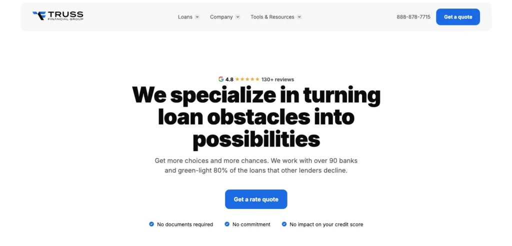 Truss Financial Group_homepage
