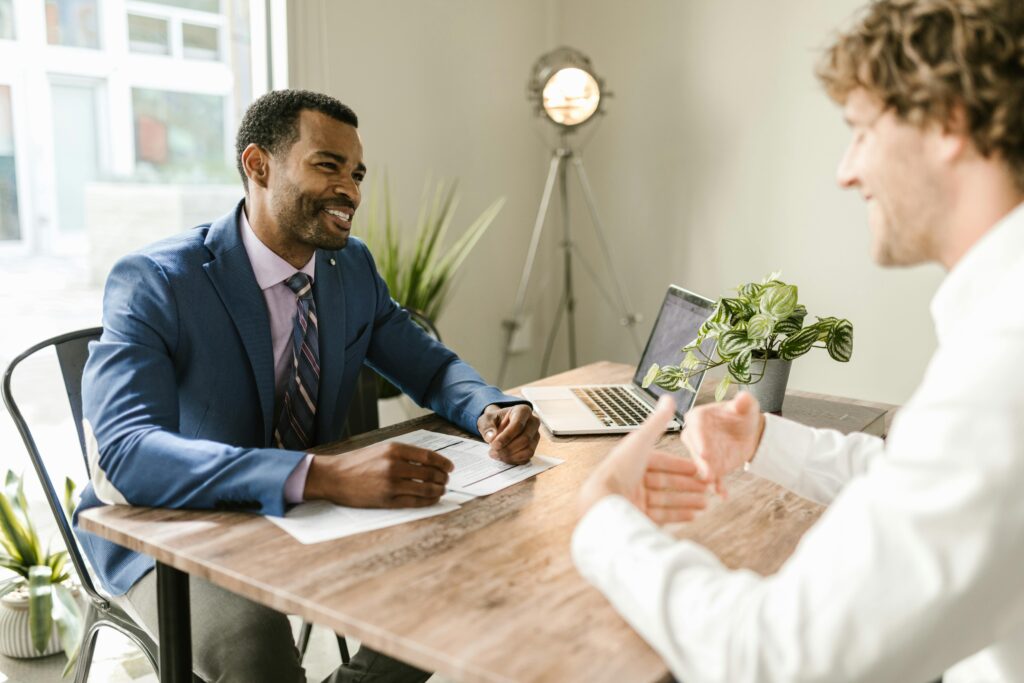 A lender is discussing the possibility of 3-month bank statement loans with a client.