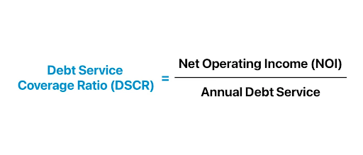 The formula used to calculate DSCR for a DSCR cash-out refinance.