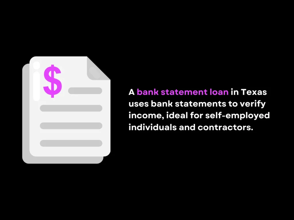 What is a Bank Statement Loan Texas homepage