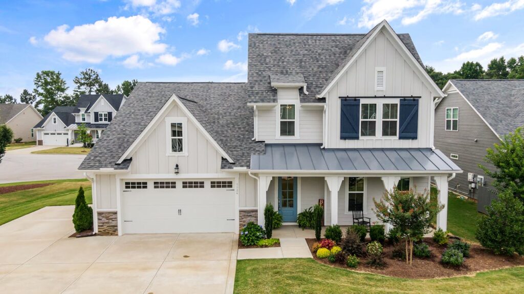 A colonial single-family home that was purchased through a non-traditional lender. 