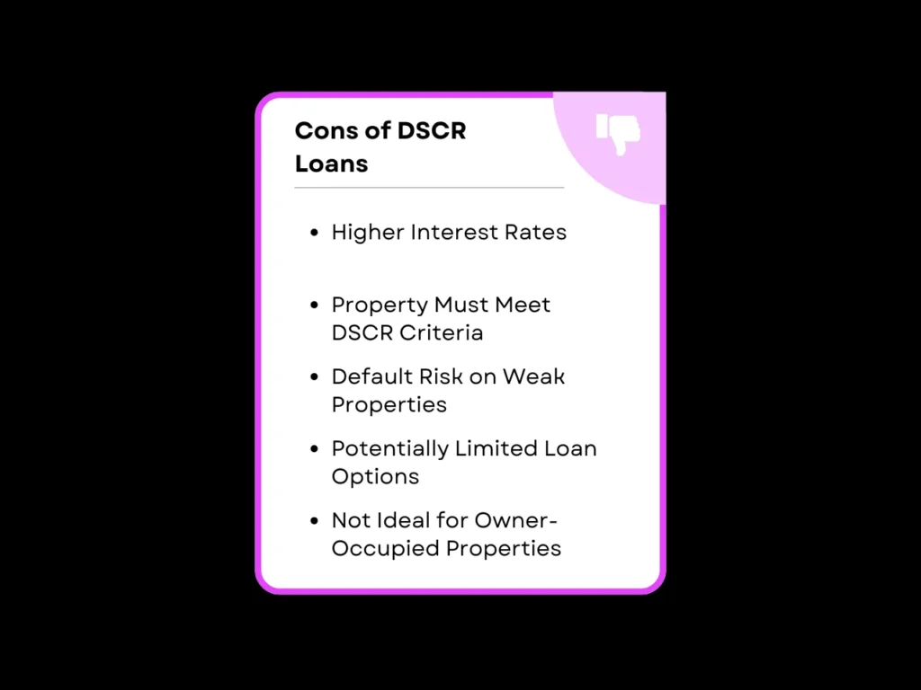 Cons of DSCR Loans homepage