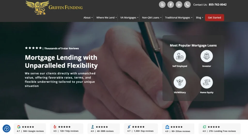 Griffin Funding_homepage