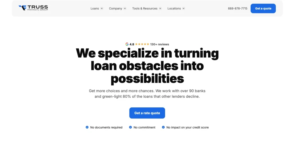 Truss Financial Group_homepage