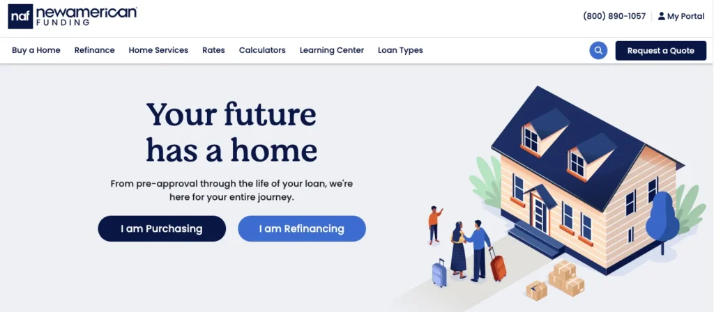 New American Funding_homepage